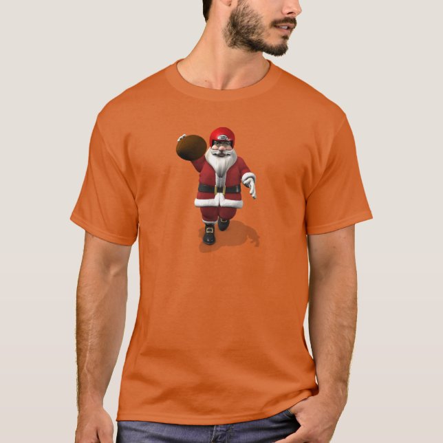 Camiseta Futbolista americano de Santa Claus (Anverso)