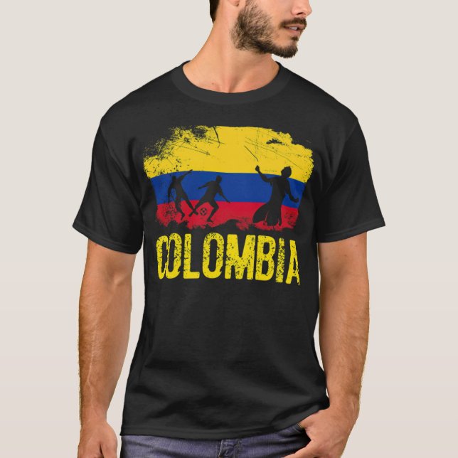 Camiseta Futbolista colombiano amante del fútbol (Anverso)