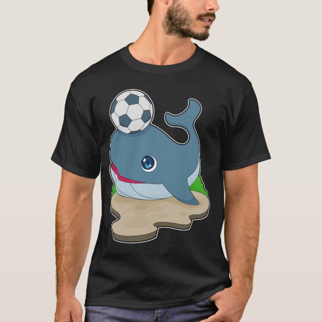 Camiseta Futbolista de ballenas Fútbol (Anverso)