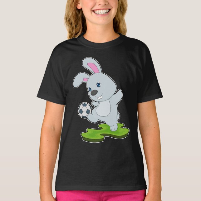Camiseta Futbolista de fútbol de conejo (Anverso)