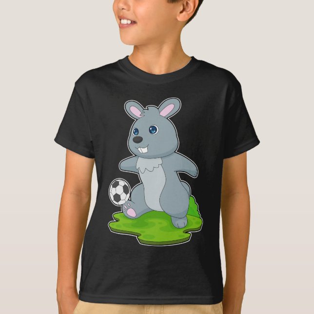 Camiseta Futbolista de fútbol de conejo (Anverso)