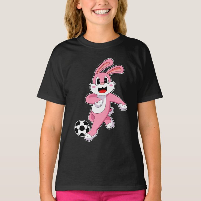 Camiseta Futbolista de fútbol de conejo (Anverso)