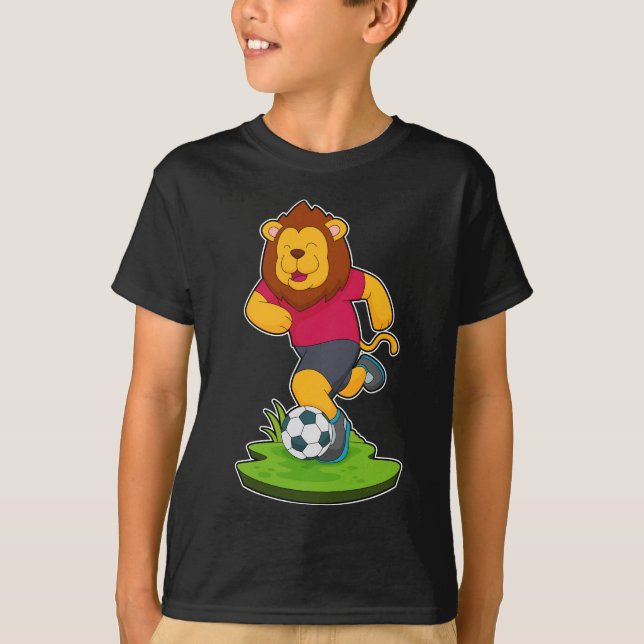 Camiseta Futbolista de fútbol de león (Anverso)