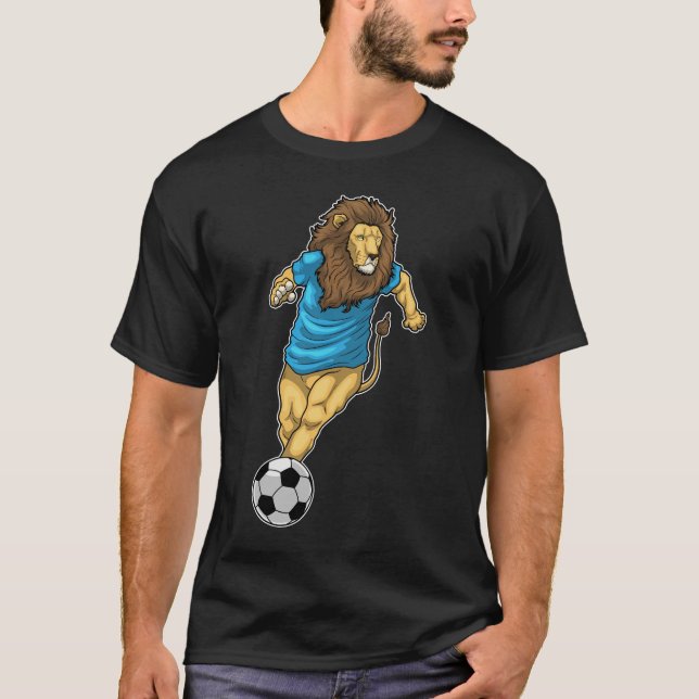 Camiseta Futbolista de fútbol de león (Anverso)
