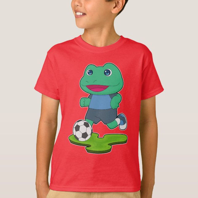 Camiseta Futbolista de fútbol de rana (Anverso)