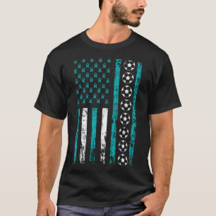 Camiseta Futbolista de la bandera deportiva estadounidense