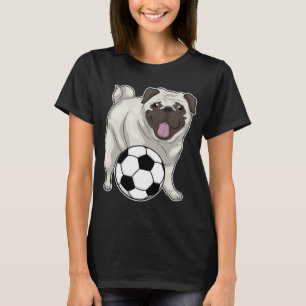 Camiseta Futbolista del Pug Soccer