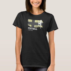 Camiseta Futbolista femenino de la bandera de Finlandia