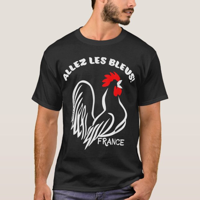 Camiseta Futbolista Francés Allez Les Bleus (Anverso)