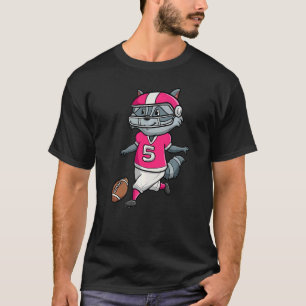 Camiseta Futbolista Raccoon salvaje Animal Trash Panda