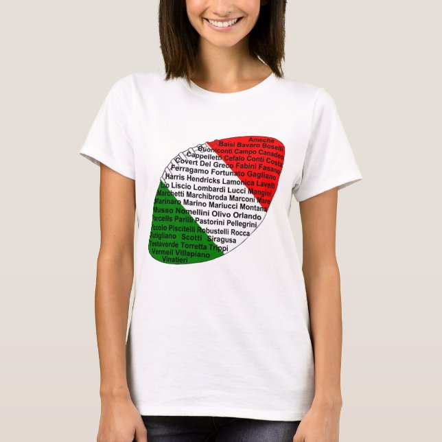 Camiseta Futbolistas De Estados Unidos Italiano (Anverso)