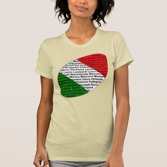 Camiseta Futbolistas De Estados Unidos Italiano (Anverso)