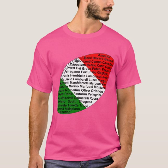 Camiseta Futbolistas De Estados Unidos Italiano (Anverso)