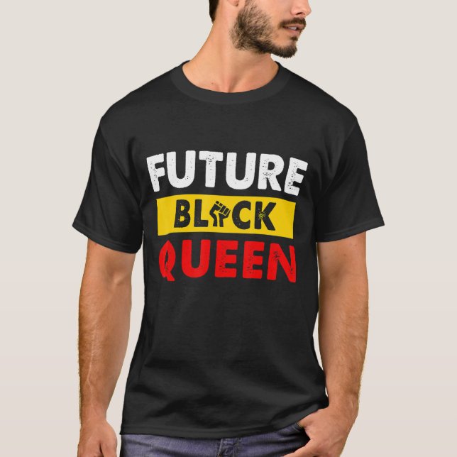 Camiseta Futura celebración de la Reina Negra Orgullosa BLM (Anverso)