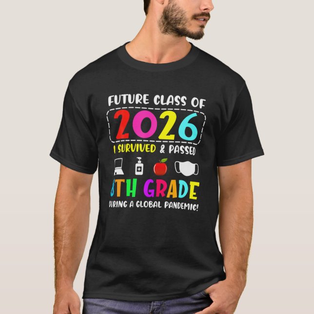 Camiseta Futura Clase De 2026 Octavo Grado Graduación 2022  (Anverso)