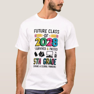 Camiseta Futura Clase de 2028 Sobrevivida y Superada 5º Gra