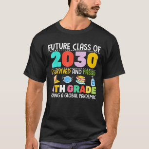 Camiseta Futura Clase De 2030 Sobreviví A 4º Grado G