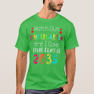 Camiseta Futura Clase De 2035 Cuidado Con El Jardín De Niño