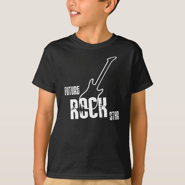 Camiseta futura de la estrella del rock de los (Anverso)