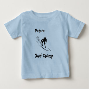 Camiseta futura de la persona que practica surf