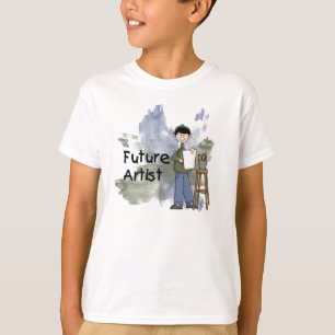 Camiseta futura del muchacho del artista