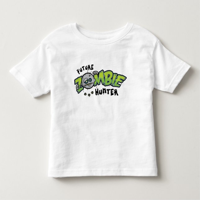 Camiseta futura del niño del cazador del zombi (Anverso)