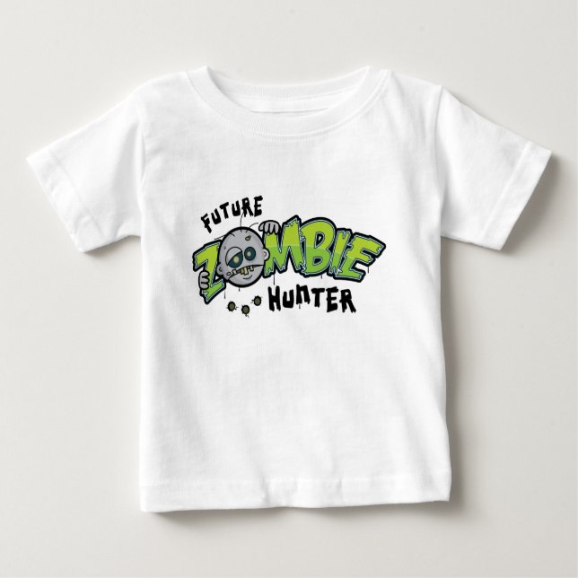 Camiseta futura del niño del cazador del zombi (Anverso)