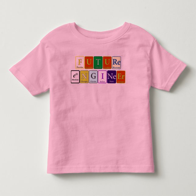 Camiseta futura del niño del ingeniero (Anverso)