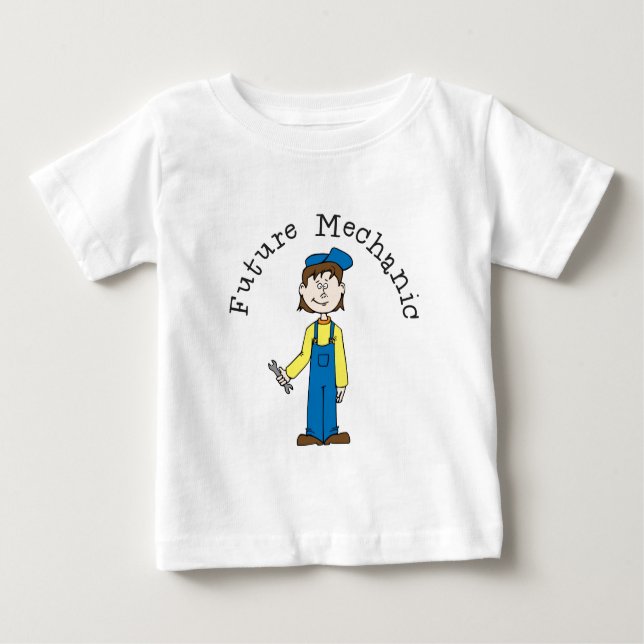 Camiseta futura del niño del mecánico (Anverso)