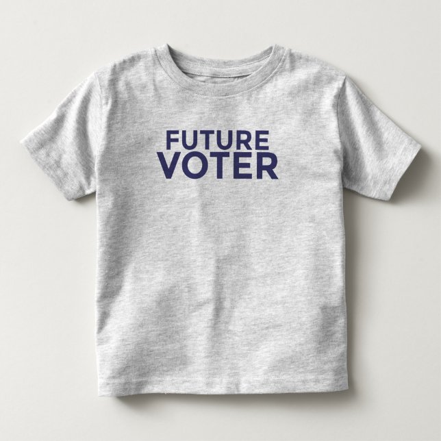 Camiseta futura del niño del votante (Anverso)