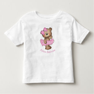 Camiseta futura del volante del niño del oso de la
