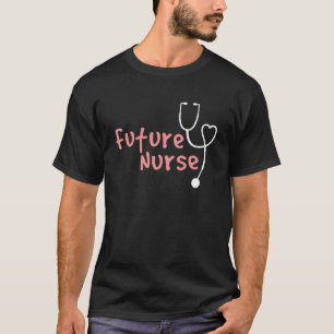 Camiseta Futura enfermera Stethoscope Enfermería gráfica RN