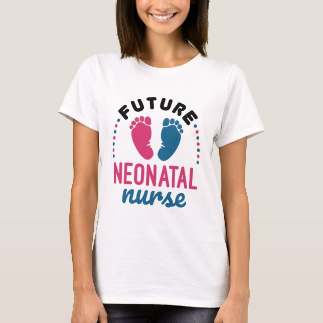 Camiseta Futura Enfermería de la NICU de enfermería neonata (Anverso)