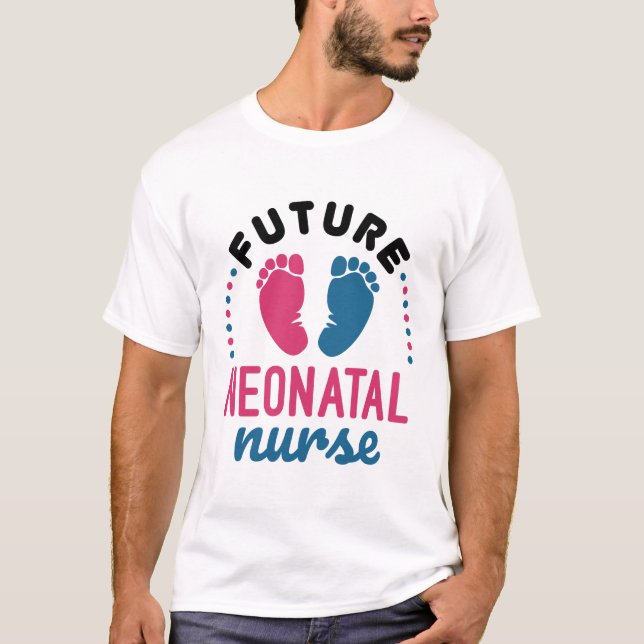 Camiseta Futura Enfermería de la NICU de enfermería neonata (Anverso)