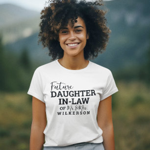Camiseta Futura Hija De La Ley WV Boda De Novia