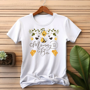 Camiseta Futura Mamá Abeja Panal Abejorro Baby Shower