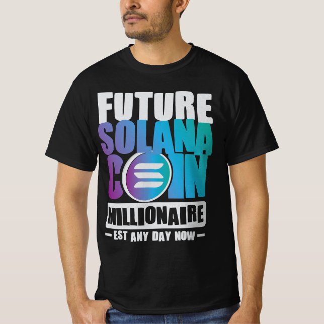 Camiseta Futura moneda de SOLANA Millionaire (Anverso)