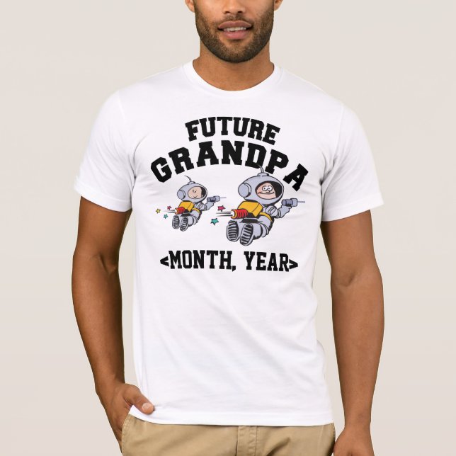 Camiseta futura personalizada del abuelo (Anverso)