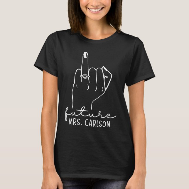 Camiseta Futura señora Carlson Nueva novia como novia Bache (Anverso)