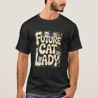 Camiseta Futura Señora de los Gatos Cachorros Lindos Alrede