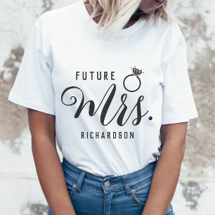 Camiseta Futura Sra. Bride, Personalizado de Regalo de Comp