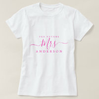 Futura Sra Chic Script Nombre Personalizado Novia