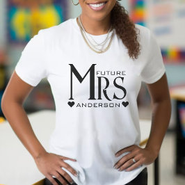 Camiseta Futura Sra Prometida Corazón Boda Compromiso