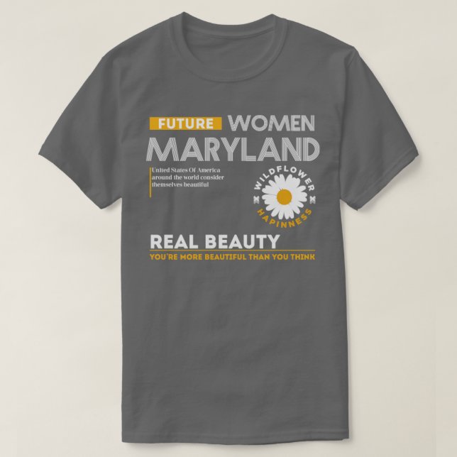 Camiseta futuras mujeres maryland (Diseño del anverso)