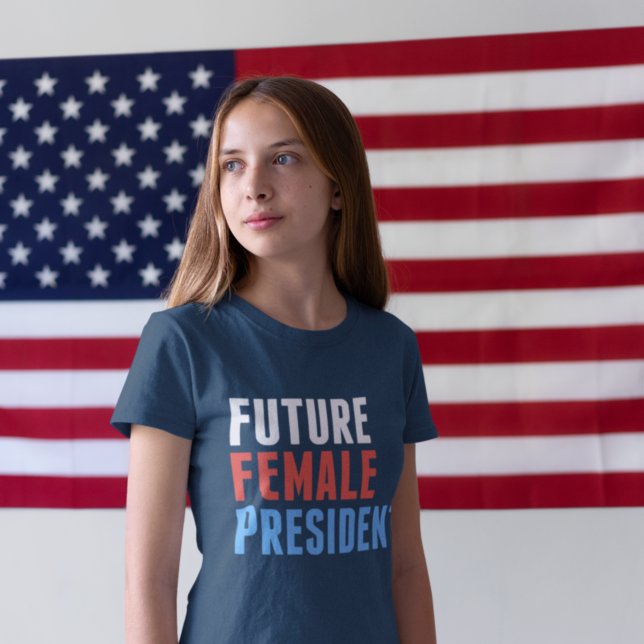 Camiseta Futuras mujeres Presidenta Chicas (Subido por el creador)
