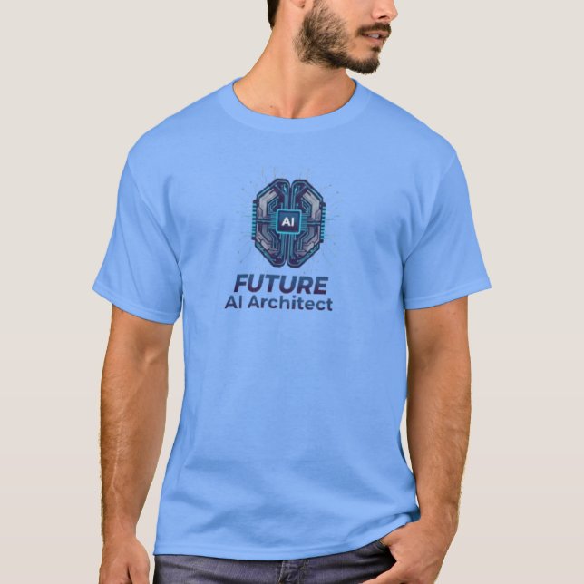 Camiseta Future AI Architect - Futuristic Technology Design (Anverso)