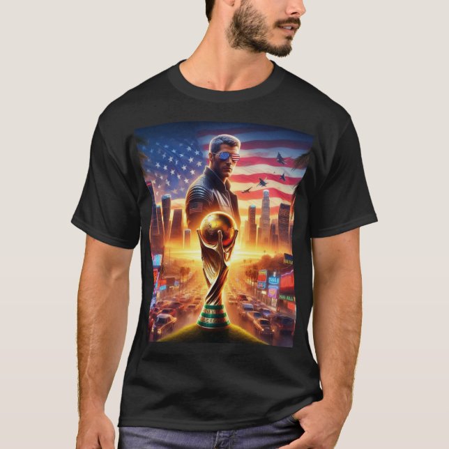 Camiseta Future and retro 2026 USA WORLD CUP on black 2 (Anverso)