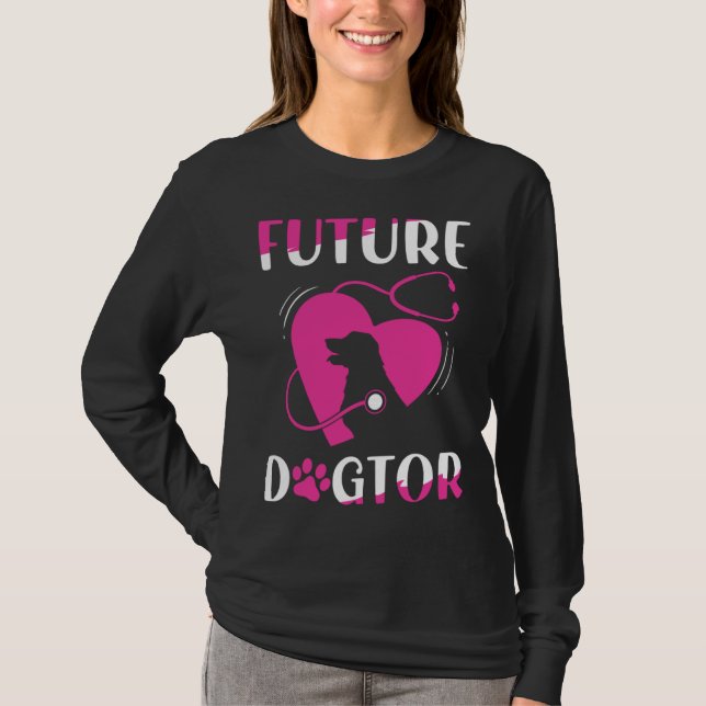 Camiseta Future Dogtor Cute Aspiring Veterinarian (Anverso)