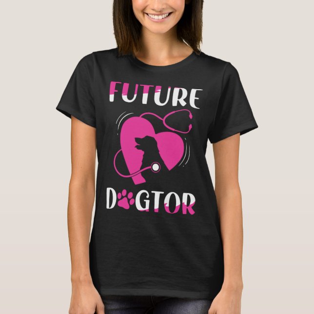 Camiseta Future Dogtor Cute Aspiring Veterinarian (Anverso)