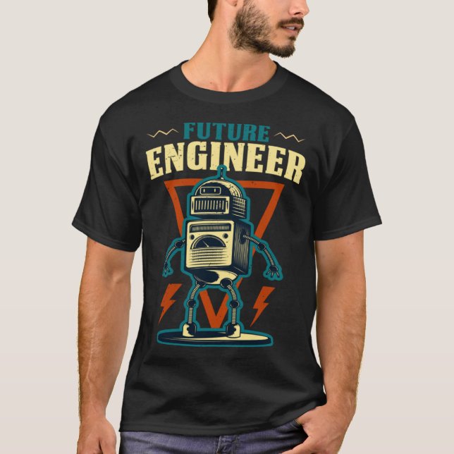 Camiseta Future Engineer Costume Robot Robotics Adults & Ki (Anverso)